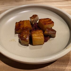 Gebakken foie gras met BBQ-ananas & whisky